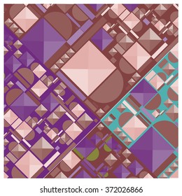 vector random shape vintage colors pattern