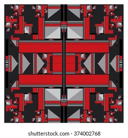 vector random shape vintage colors pattern