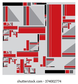 vector random shape vintage colors pattern
