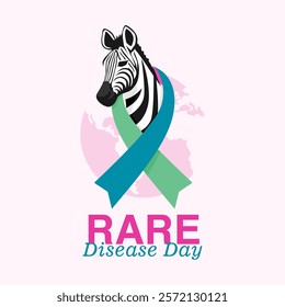 vector rare disease day banner template