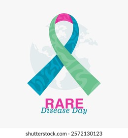 vector rare disease day banner template