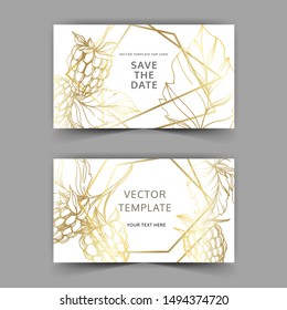 Vector Raspberry healthy food isolated. Black and white engraved ink art. Wedding background card decorative border. Thank you, rsvp, invitation elegant card illustration graphic set banner.