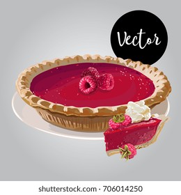 Vector Raspberry Pie Illustration