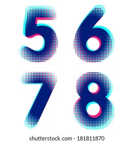 Vector raster halftone numbers