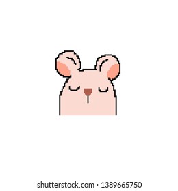 vector rat concept in pixel art