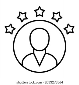 Diseño de iconos de esquema de clasificación de vectores
