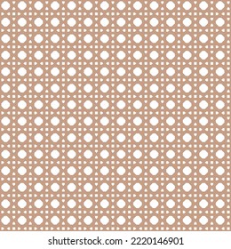 Vector rattan cane seamless pattern