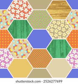 Vector - raute geometrical design seamless pattern, colored illustration.