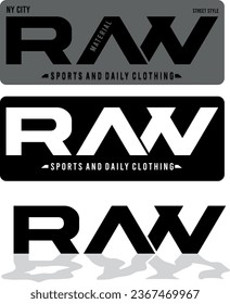 vector raw clothing lettering work