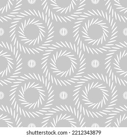 Vector raw faceted rice grains icon seamless pattern. Asian white seeds cooking illustration. Cute cartoon food.