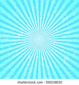 Vector rays star burst television vintage background