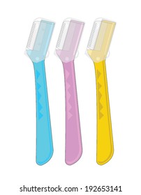 vector razor isolated on white background  