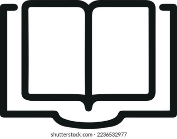 Icono de línea de lectura del vector. Símbolo con estilo de contorno de moda. Ilustración vectorial aislada en un fondo blanco.