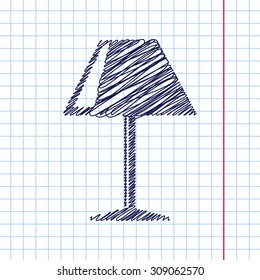 Vector reading  lamp