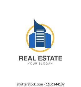 vector of real estate agency house property symbol logo template