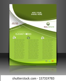 Vector Real Estate Agent Flyer & Poster Template 