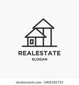 Vector real estate business logo template for branding design vector