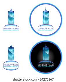 VECTOR Real Estate and Construction Business Background with design elements