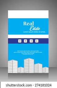 Vector Real Estate Flyer, brochure template