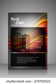 Vector Real Estate Flyer, brochure template