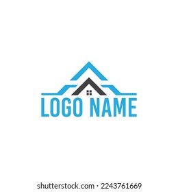 Vector real estate home logo design template