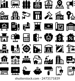 Vector of Real Estate House Home Icon Set. Perfect for user interface, new application
