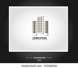 Vector real estate icon house. Vector EPS 10 illustration.