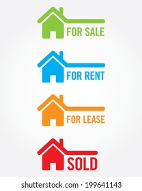 Vector Real Estate Icon Set 