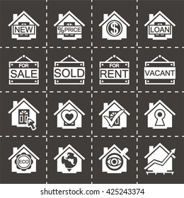 Vector Real estate icon set