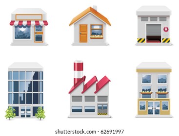 Vector real estate icons. Part 1