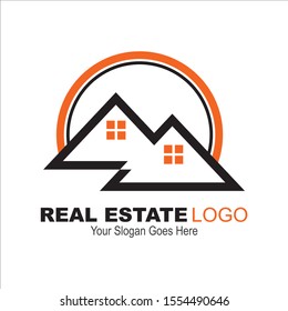 Vector Real Estate Logo design. Simple template editable file in eps.10 easy to use.