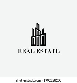 vector real estate logo design templat