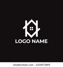 Diseño del logo de los bienes inmuebles vectores