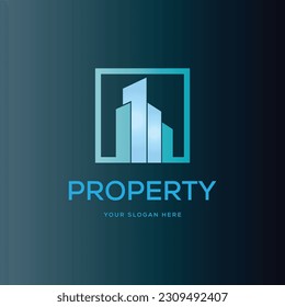 Vector real estate logo design