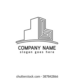 Vector real estate logo template