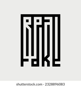 Vector real and fake text design
