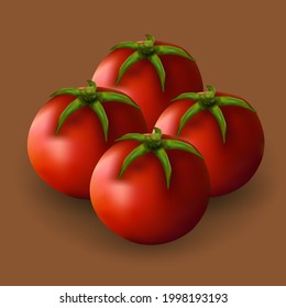 Vektorgrafik der echten Tomatenblüte