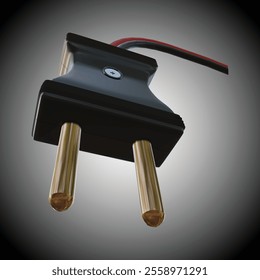 Vector Realistic 3D Render of Type C Electrical Plug