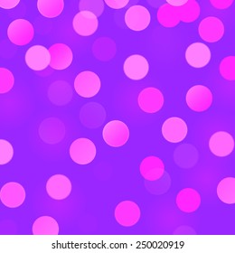 Vector realistic abstract background with blurred defocused bokeh lights