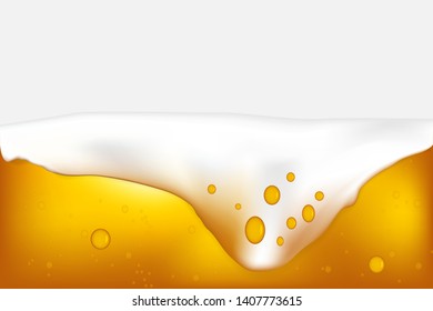 Vector realistic alcohol beer background.