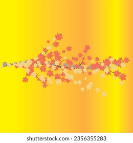 fondo de hojas de otoño realistas vectoriales