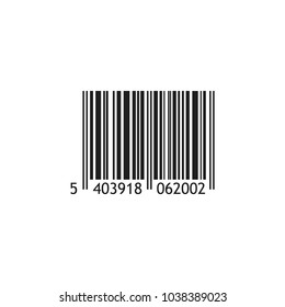 Vector realistic barcode isolated on white background