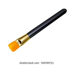 Vector realistic beautiful brush for make up isolated on white background