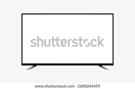 vector realistic blanc modern tv