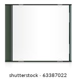 Vector realistic blank cd box