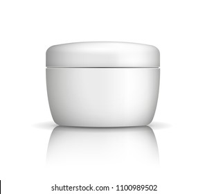 Vector realistic blank cream or lotion product packaging isolated on white background