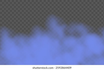 Vector realistic blue fog, smoke on transparent background
Realistic fog background, transparent background