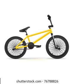 Vector realistic BMX bicycle.