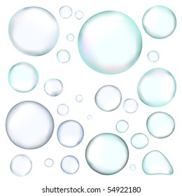 vector realistic bubbles