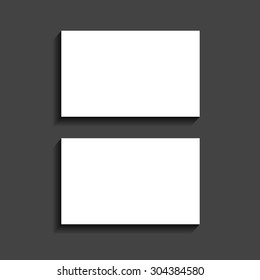 vector realistic business card mock up template
